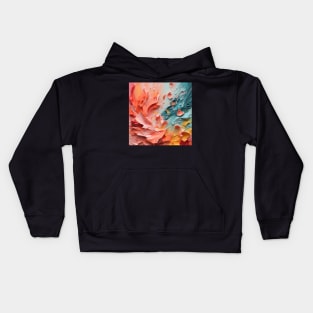 Abstract Strokes: Acrylic Brush Stripe Extravaganza Kids Hoodie